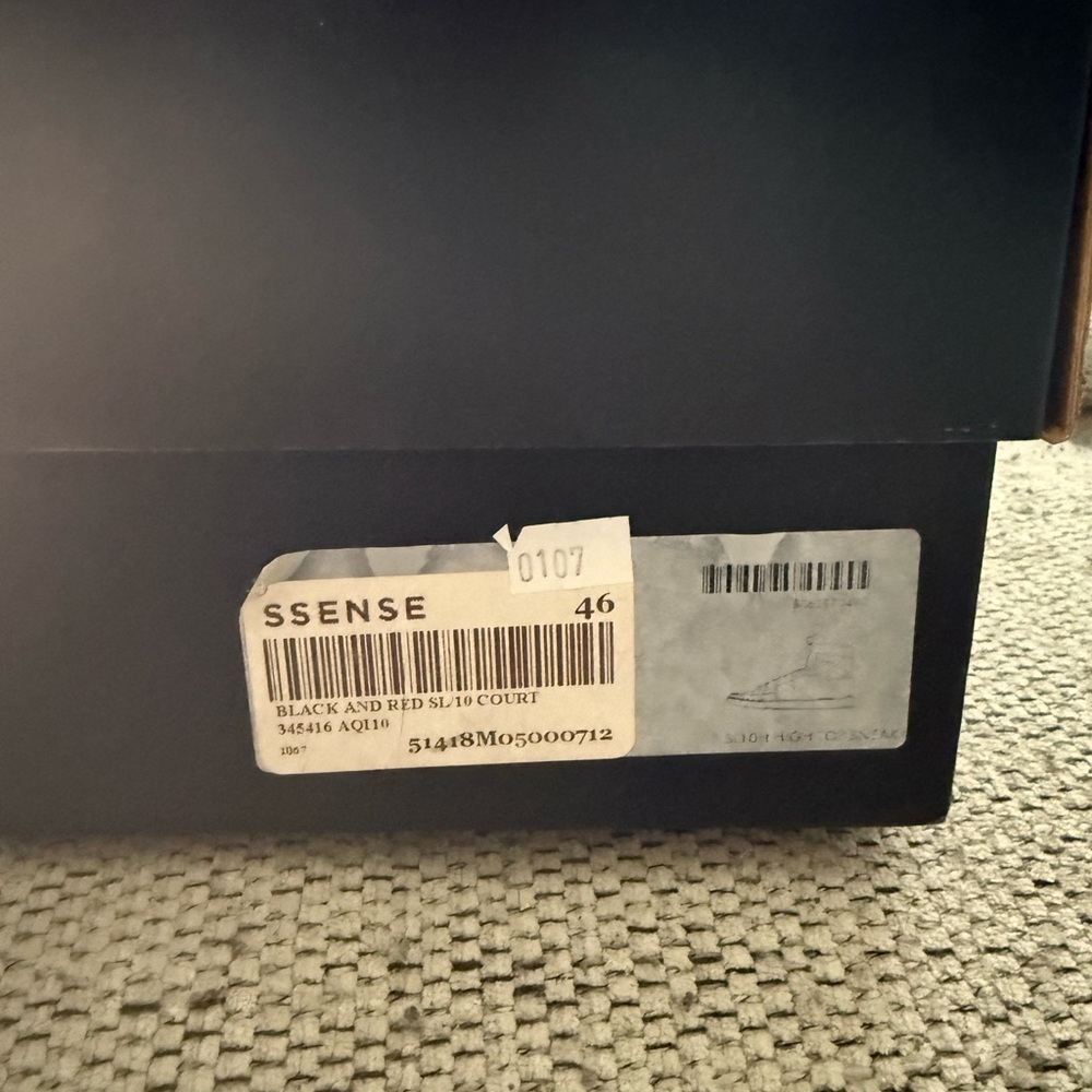 Saint Laurent SL/10H High Court Classic Red and black Size 13 US Size 46 EU - Picture 6 of 7